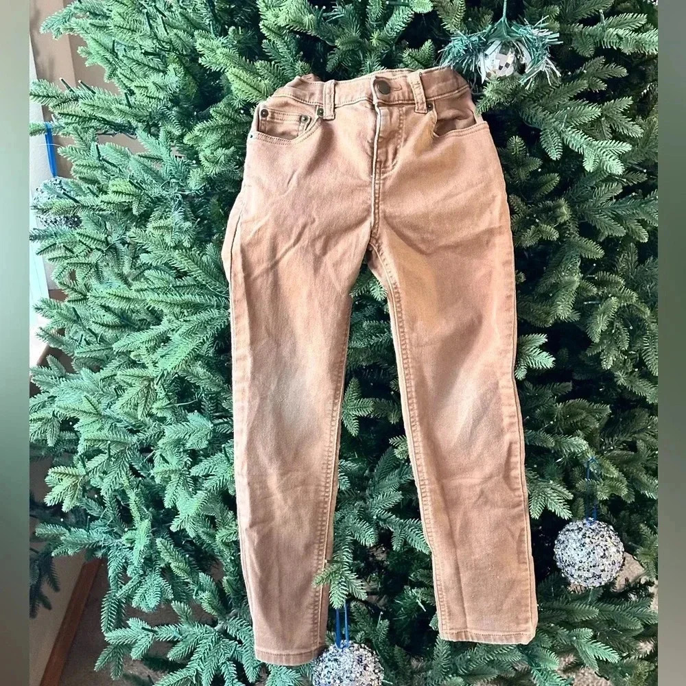 Slim size 8 tan jeans